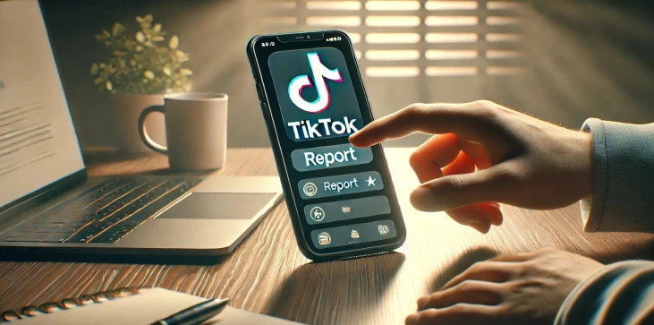 segnala su tik tok